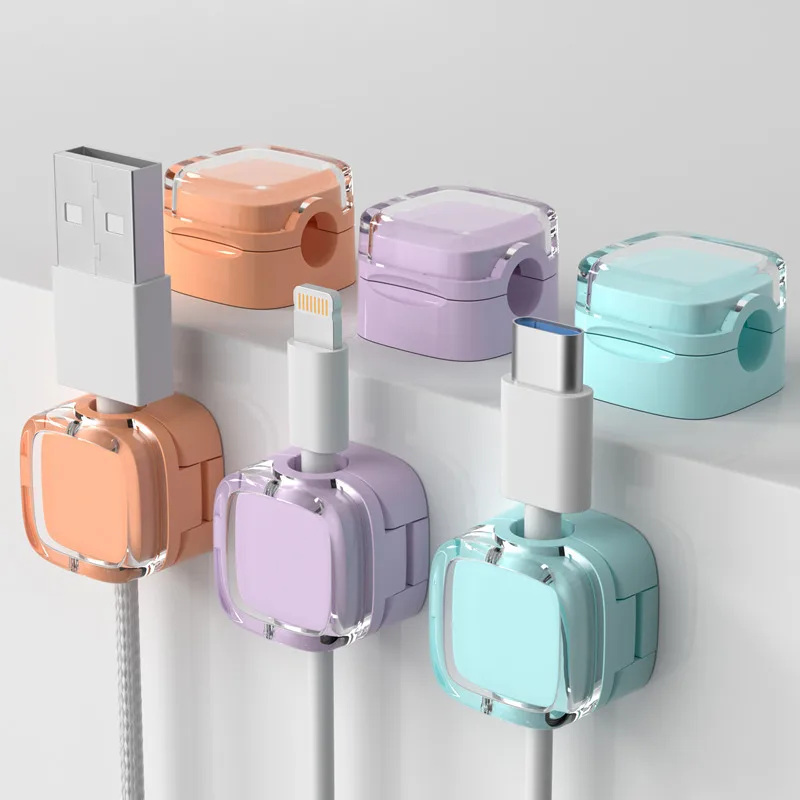 Phone Accessories Hooks - VIKEFON 6pcs Magnetic Cable Management Clips