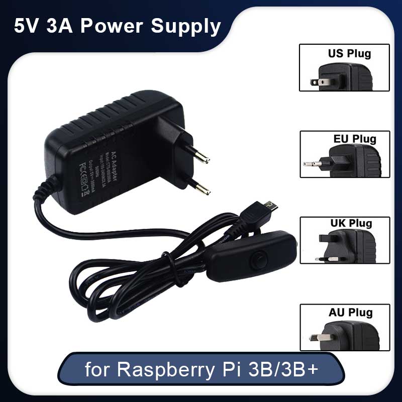 Phone Accessories Uk - 5V 3A Raspberry Pi 3 Model