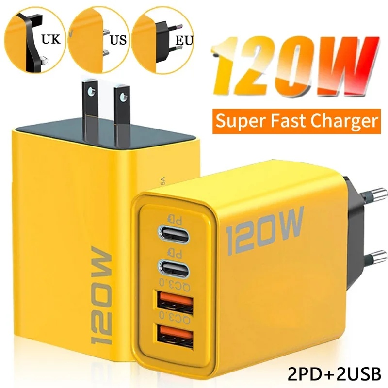 Phone Accessories Uk - 120W USB C PD Charger 4