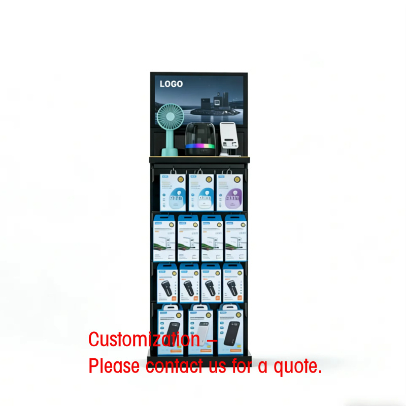 Phone Accessories Rack Display - custom.Price Double-sided Metal Wire Multipurpose Shelves