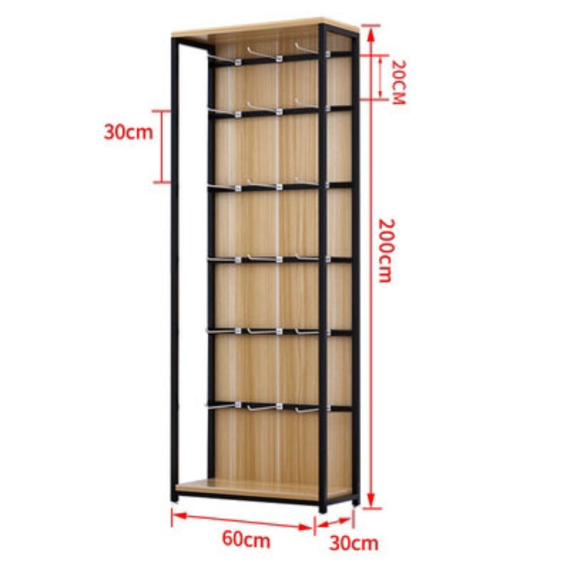 Phone Accessories Rack Display - Supermarket shelf display cabinet slippers mobile