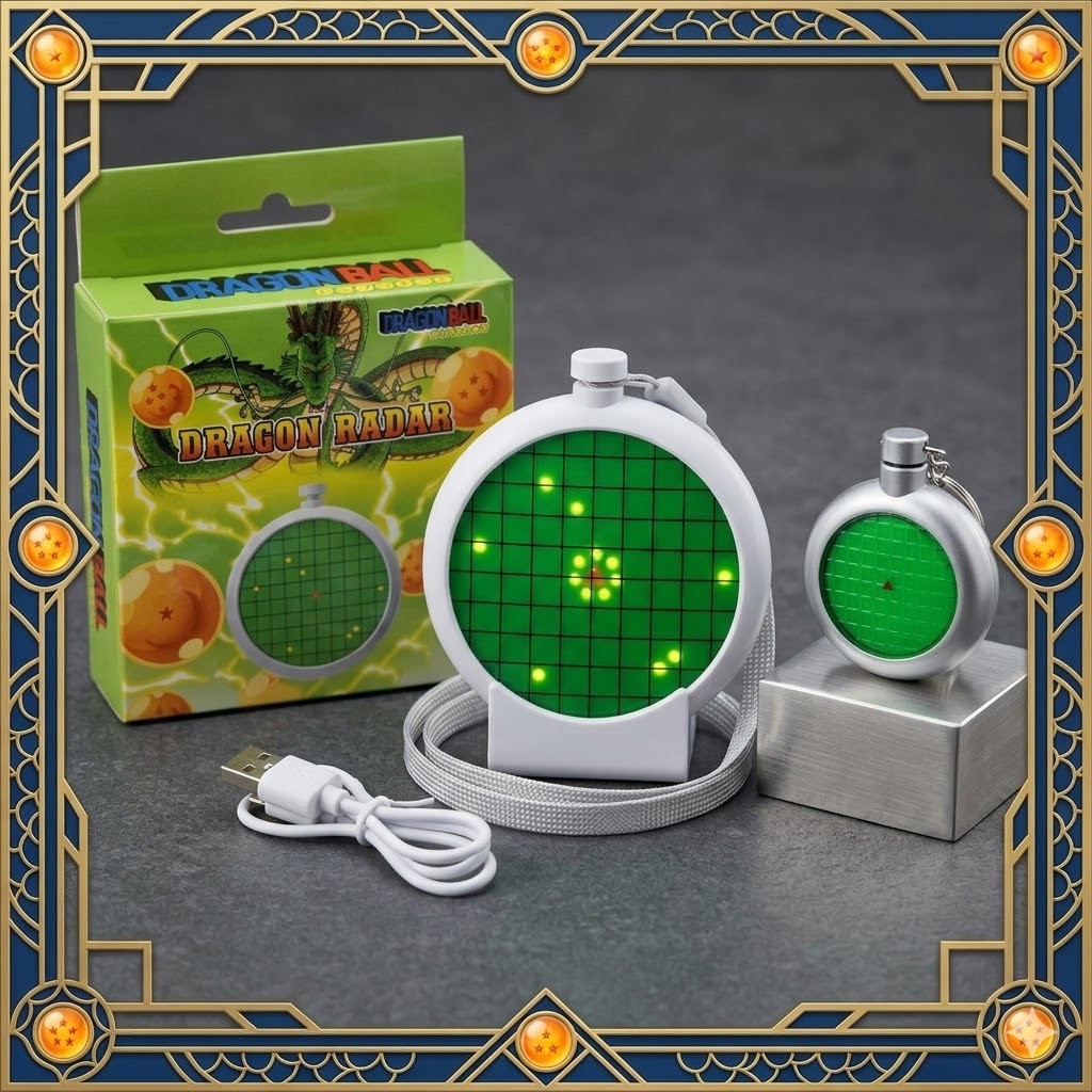 Phone Accessories For Kids - cartoon Dragon Ball Radar Keychain usb