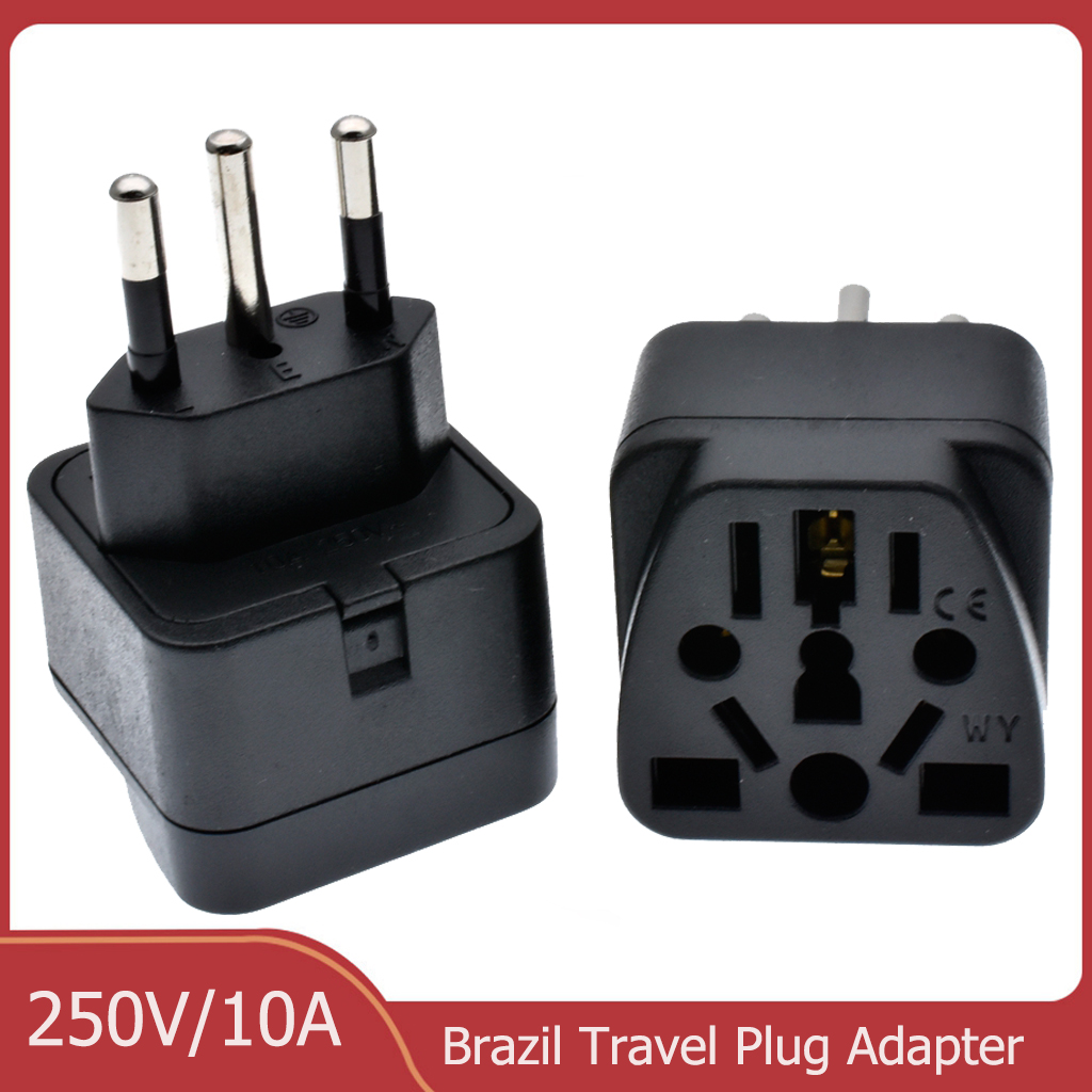 Phone Accessories Uk - Universal Brazil Plug Adapter 3 Pin