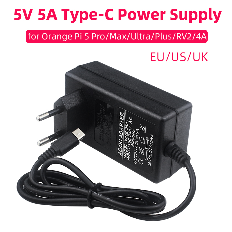 Phone Accessories Uk - Orange Pi 5V 5A Power Supply