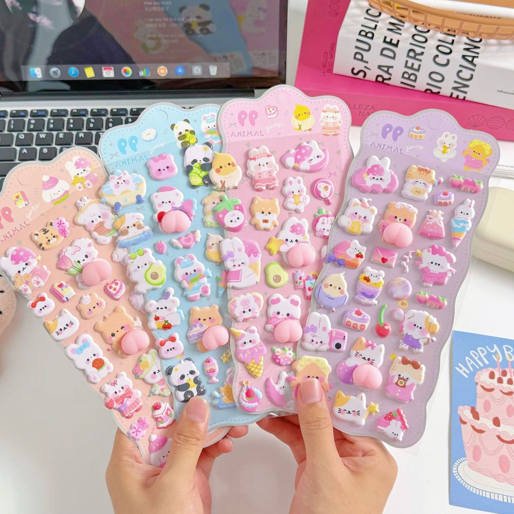 4 Pieces 3D Soft Cute Butt 3D  - Phone Accessories For Kids review and price