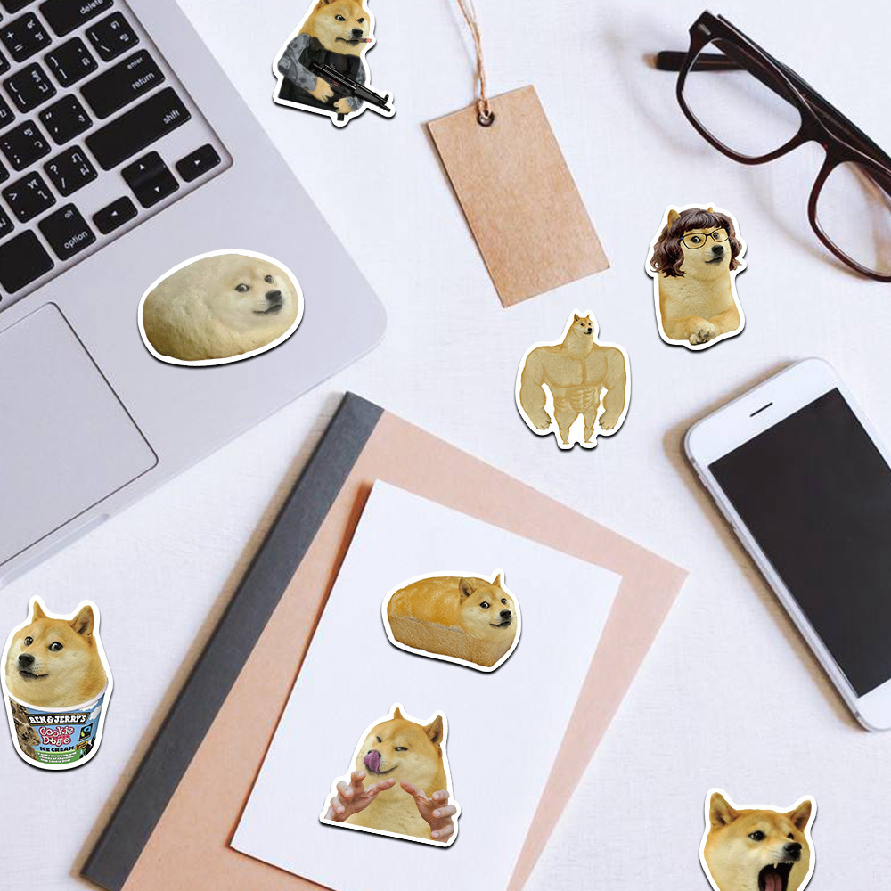 50Pcs Funny Doge MEME Stickers - Phone Accessories For Kids review and price