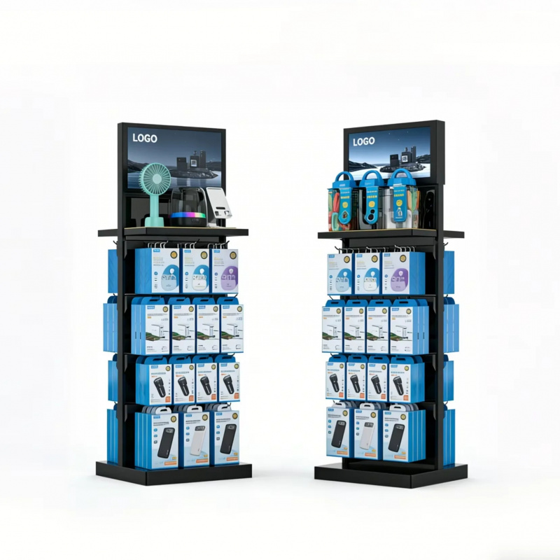 custom.Price Double-sided Meta - Phone Accessories Rack Display review and price