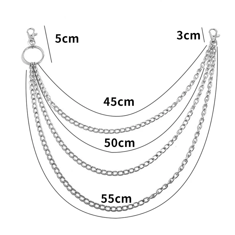 Layer Metal Belt Chain Punk Ho - Phone Accessories Hooks review and price