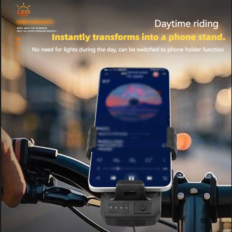 Bicycle Front Light with Horn  - Phone Zone Accessories & Repair Photos review and price