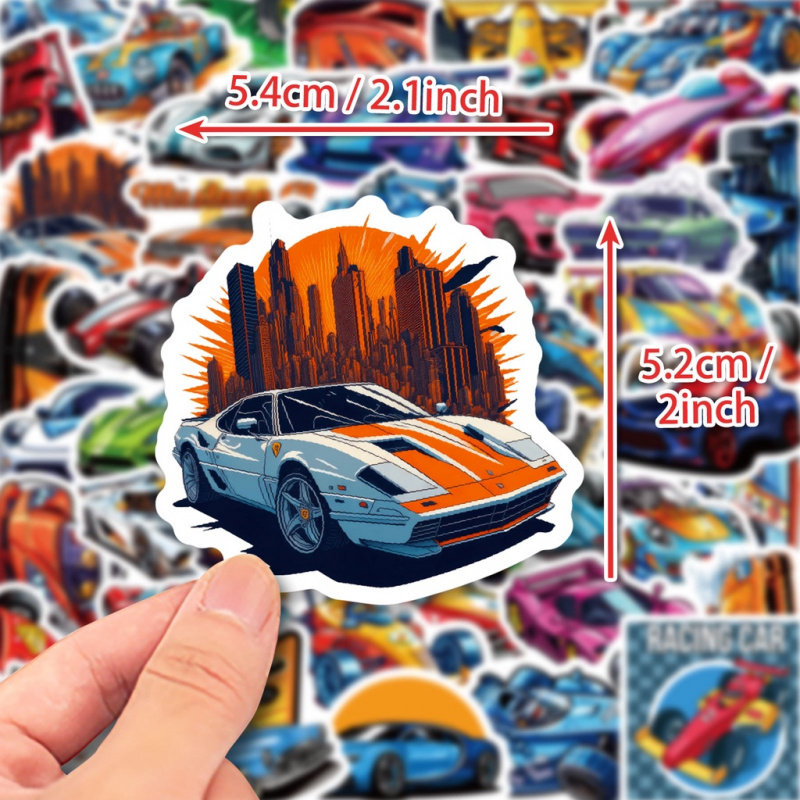 50PCS Cool Cartoon JDM Racing  - Phone Accessories For Kids review and price