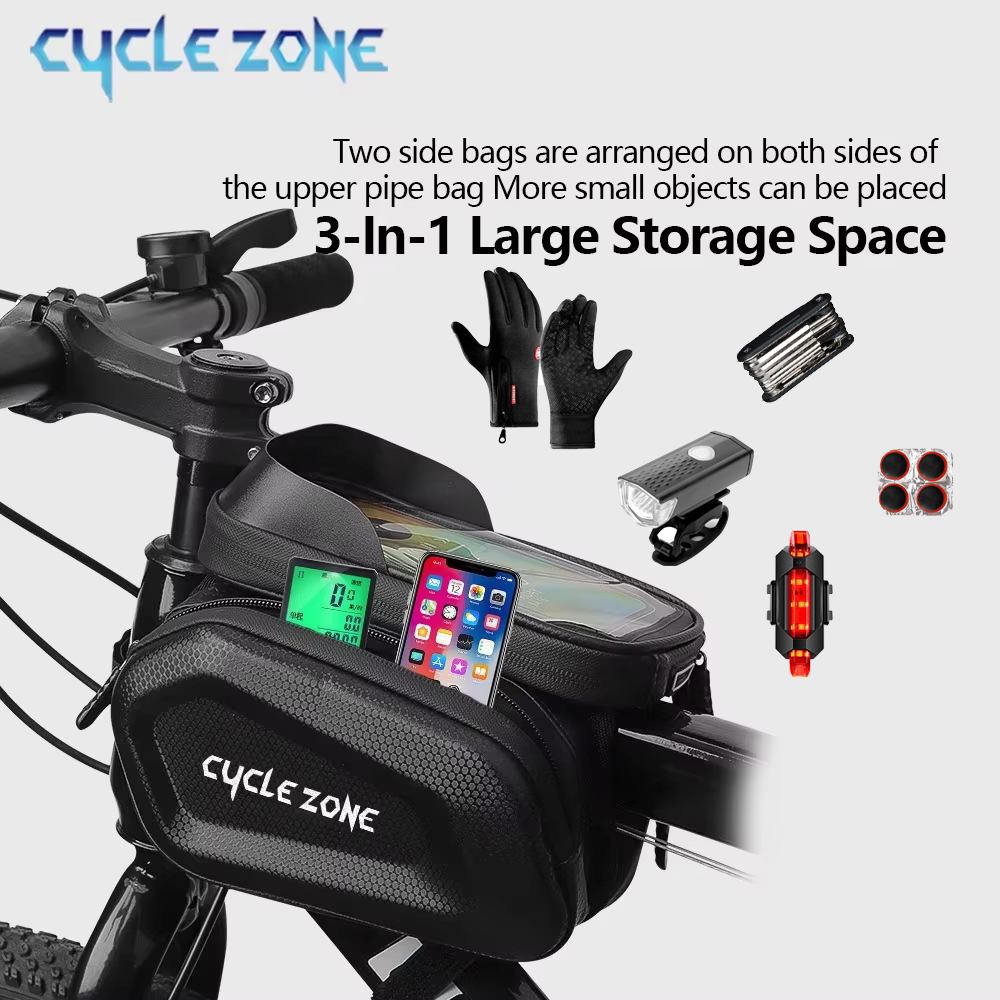 Large Capacity Bicycle Top Tub - Phone Zone Accessories & Repair Photos review and price