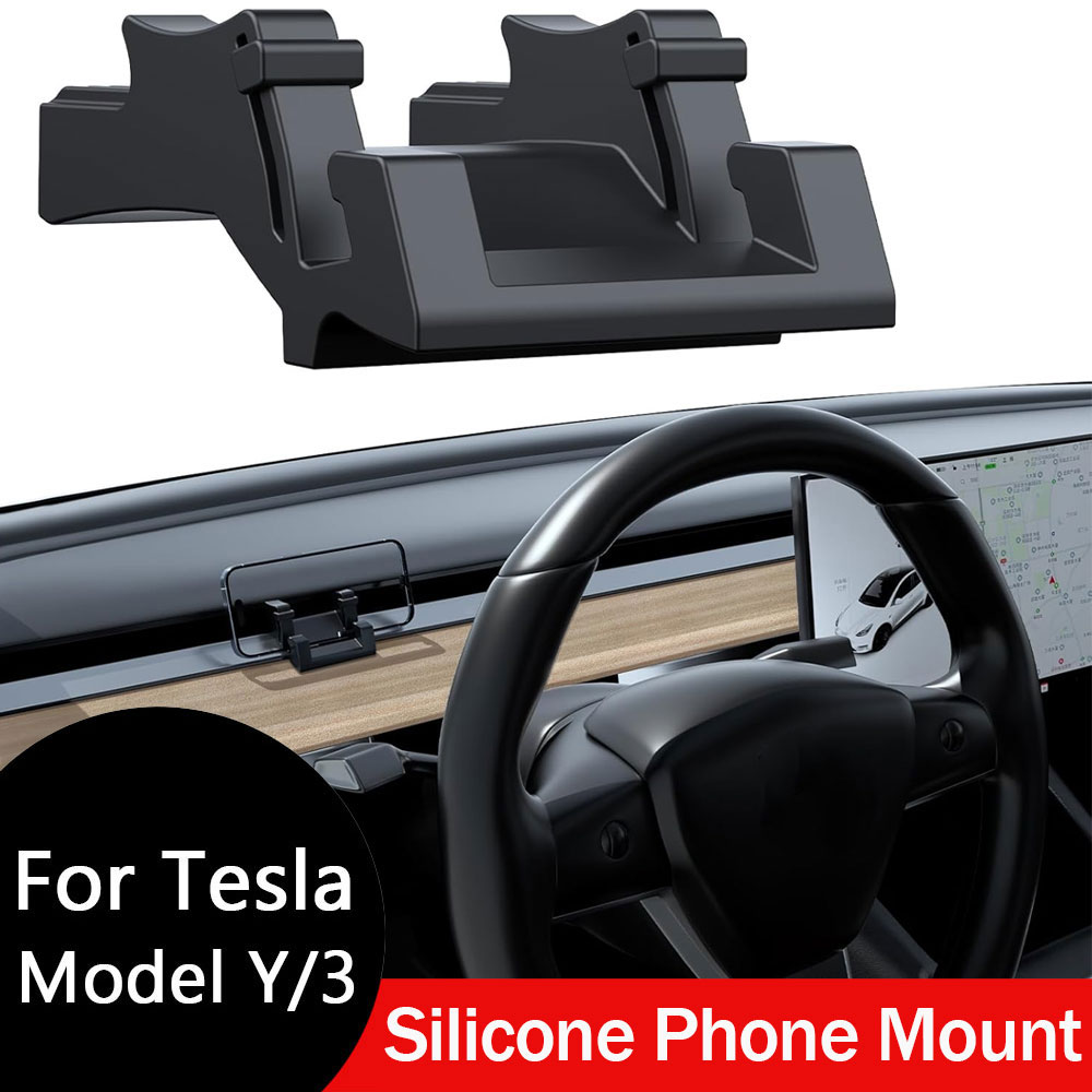 Silicone Phone Mount For Tesla - Phone Accessories Hooks review and price
