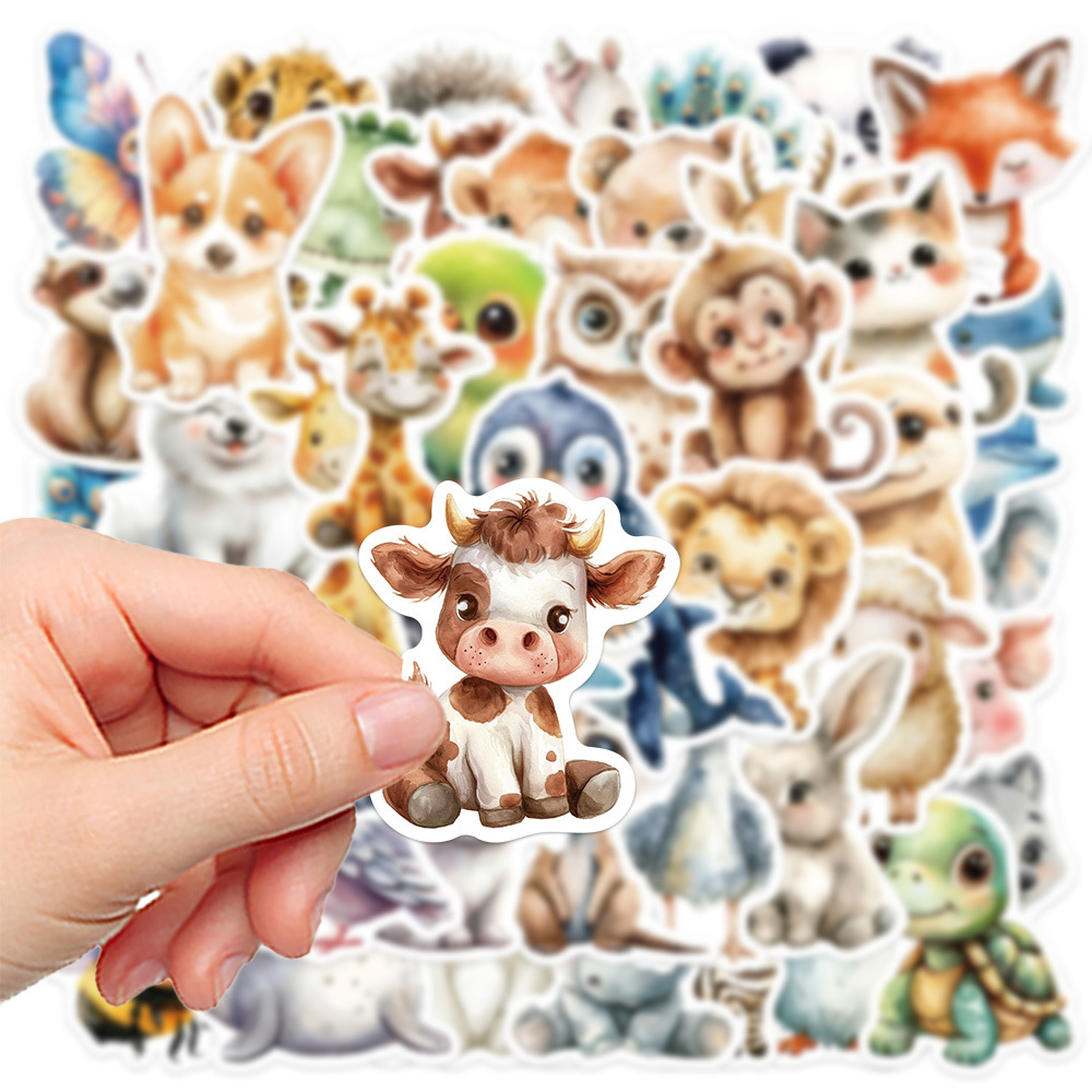 10/30/50pcs Cute Watercolor An - Phone Accessories For Kids review and price