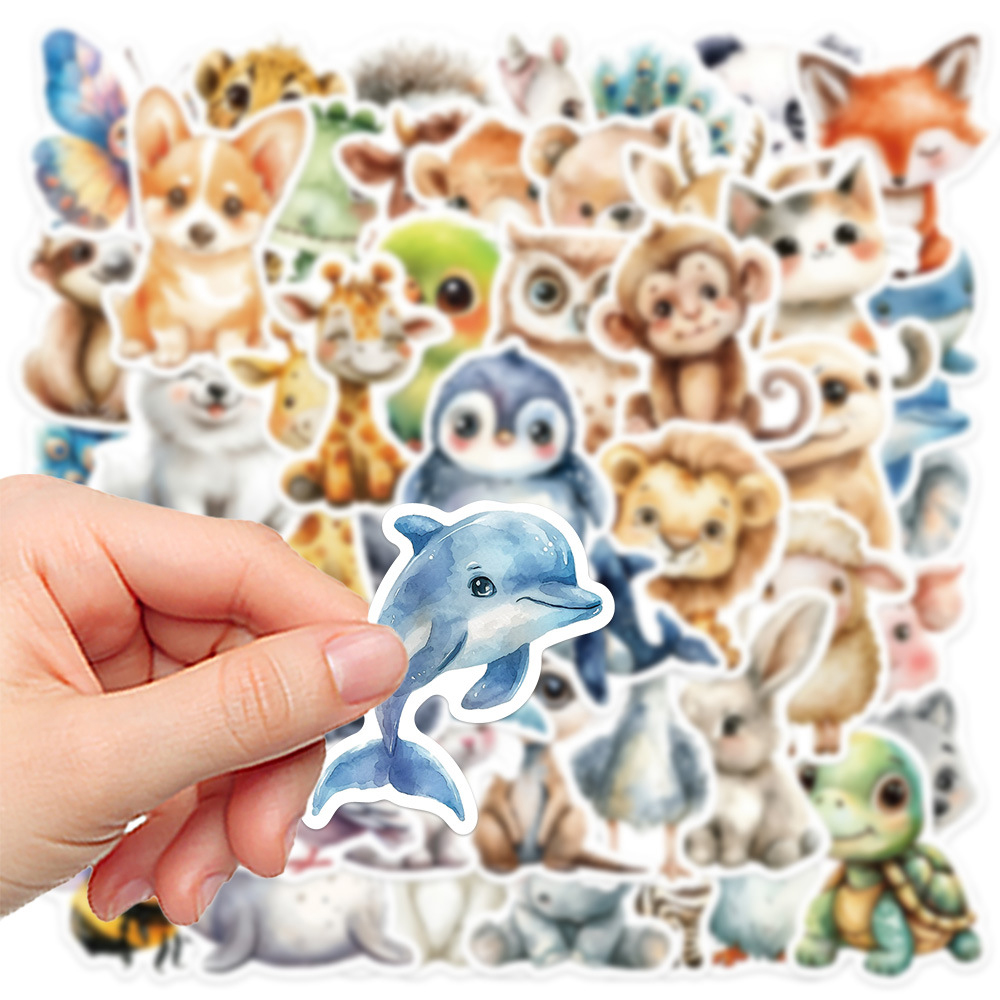 10/30/50pcs Cute Watercolor An - Phone Accessories For Kids review and price