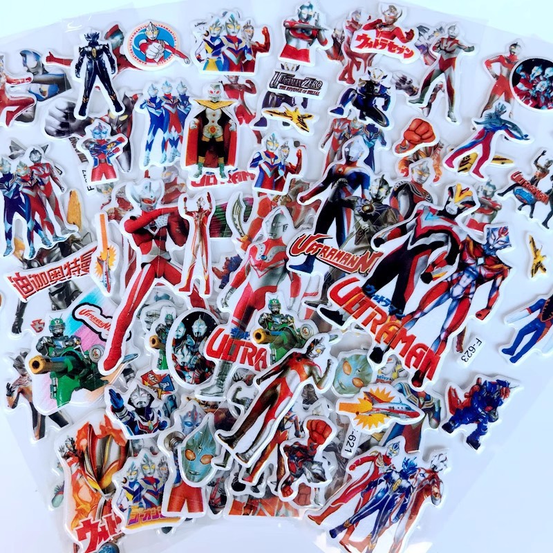 10pcs Cartoon Ultraman 3D Bubb - Phone Accessories For Kids review and price