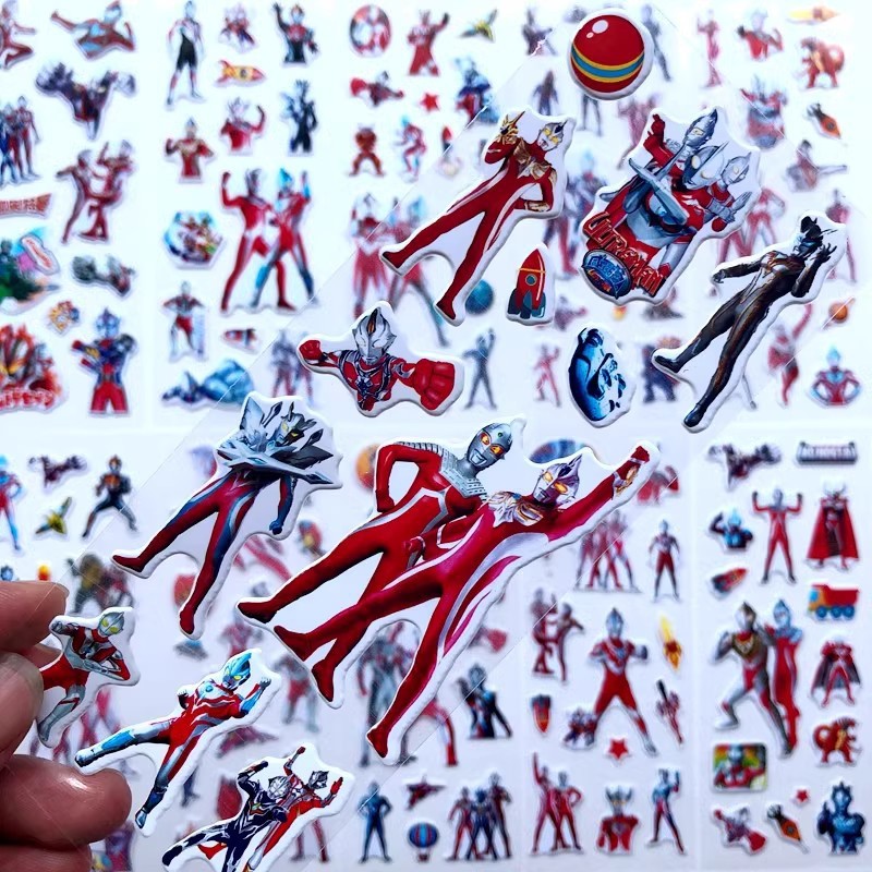 10pcs Cartoon Ultraman 3D Bubb - Phone Accessories For Kids review and price