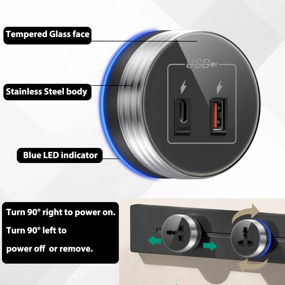 Wall Power Track Socket with S - Phone Accessories Uk review and price